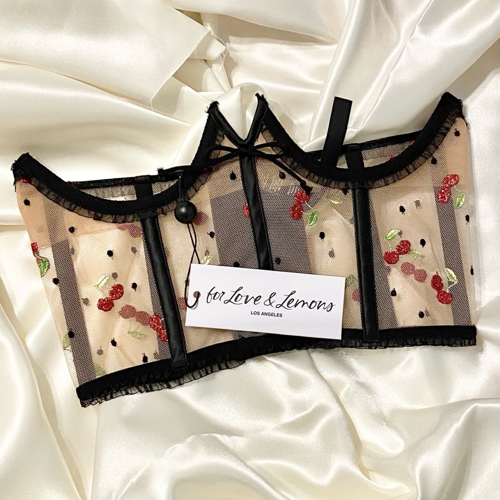 FL&L Embroidery 🍒Cherry🍒 Underbust Corset
